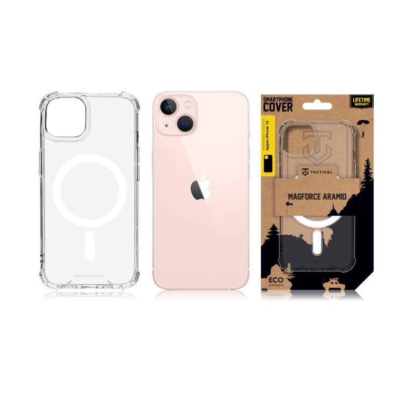 Taktikai MagForce Plyo borítás Apple iPhone 13 készülékhez - átlátszó