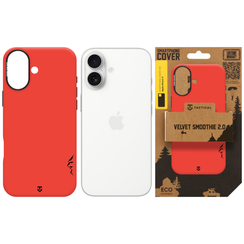 Tactical MagForce Velvet Smoothie 2.0 tok az Apple iPhone 17-hez, Chili színben