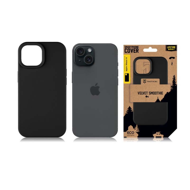 Tactical MagForce Velvet Smoothie Cover az Apple iPhone 15 Aszfaltra