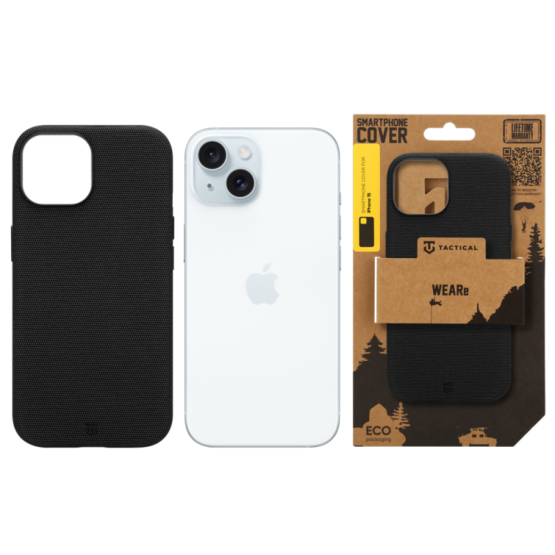 Tactical MagForce WEARe tok az Apple iPhone 15-hez, fekete