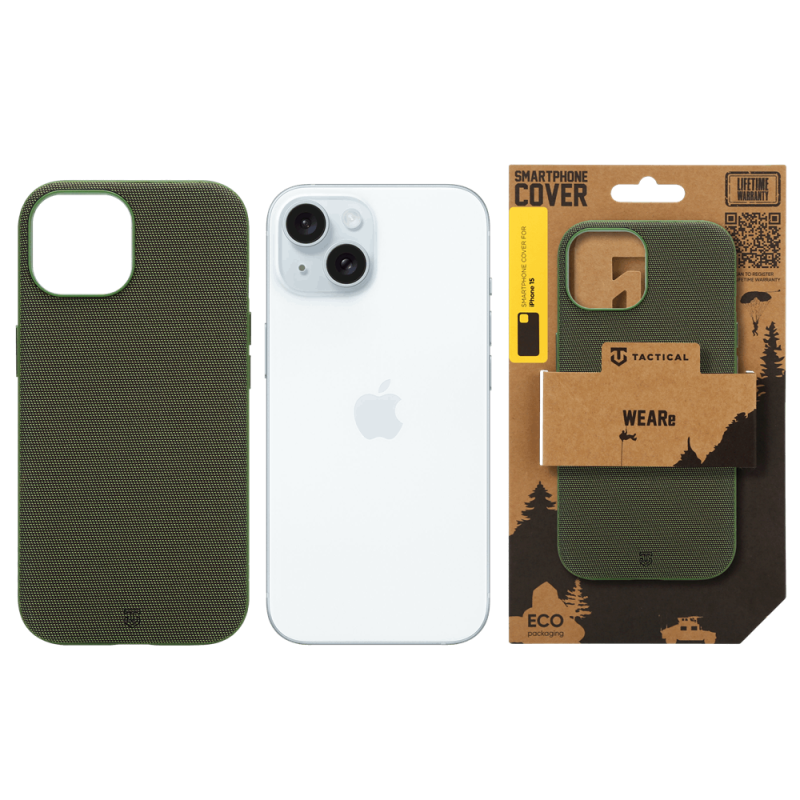Tactical MagForce WEARe tok az Apple iPhone 15-hez, Forest Green színben