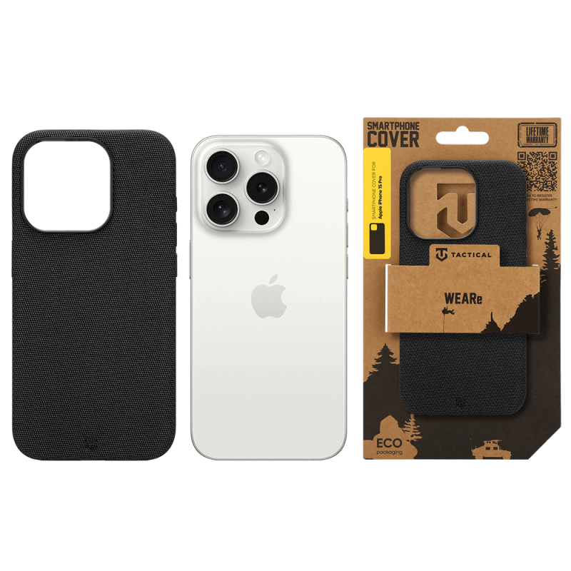 Tactical MagForce WEARe tok az Apple iPhone 15 Pro-hoz, fekete