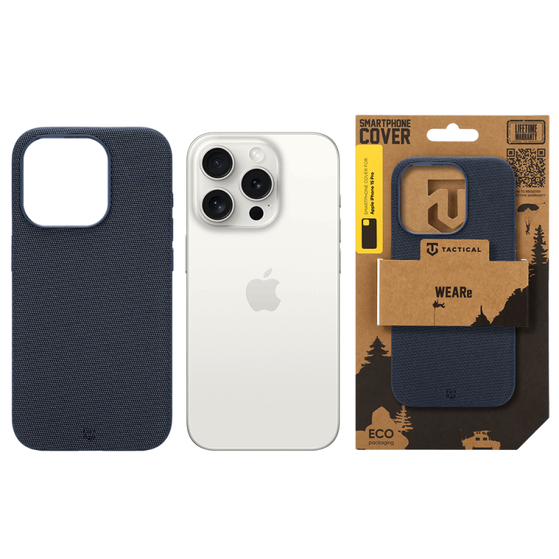 Tactical MagForce WEARe tok az Apple iPhone 15 Pro-hoz, kék