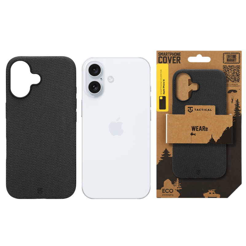Tactical MagForce WEARe tok az Apple iPhone 16-hoz, fekete