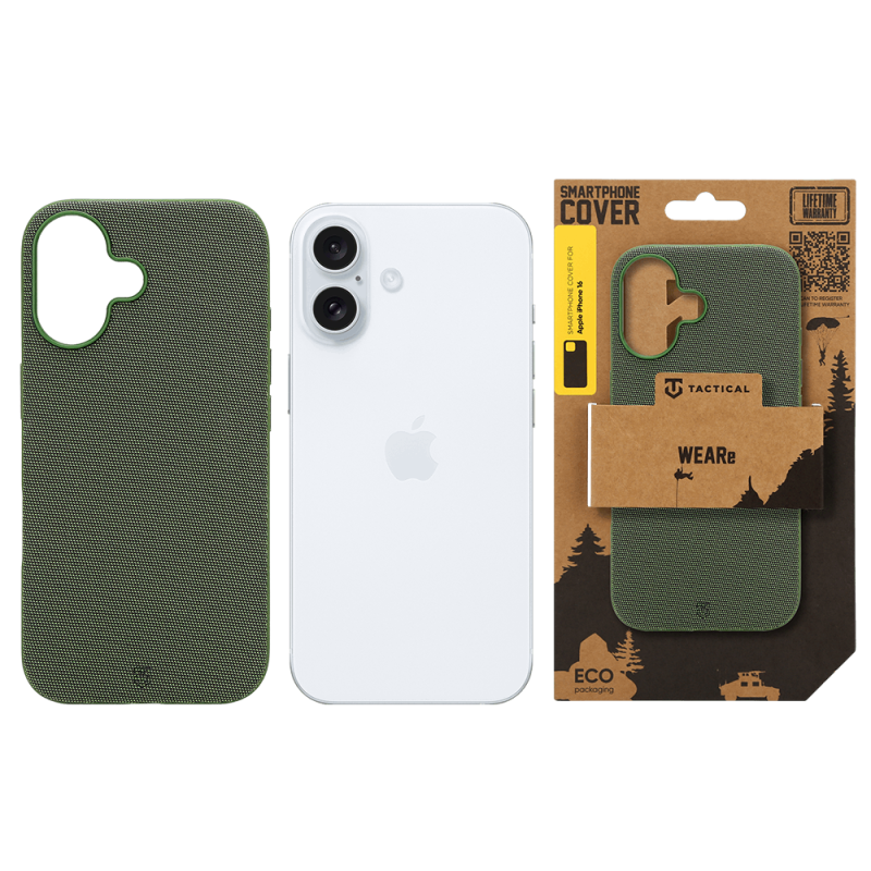 Tactical MagForce WEARe tok az Apple iPhone 16-hoz, Forest Green színben