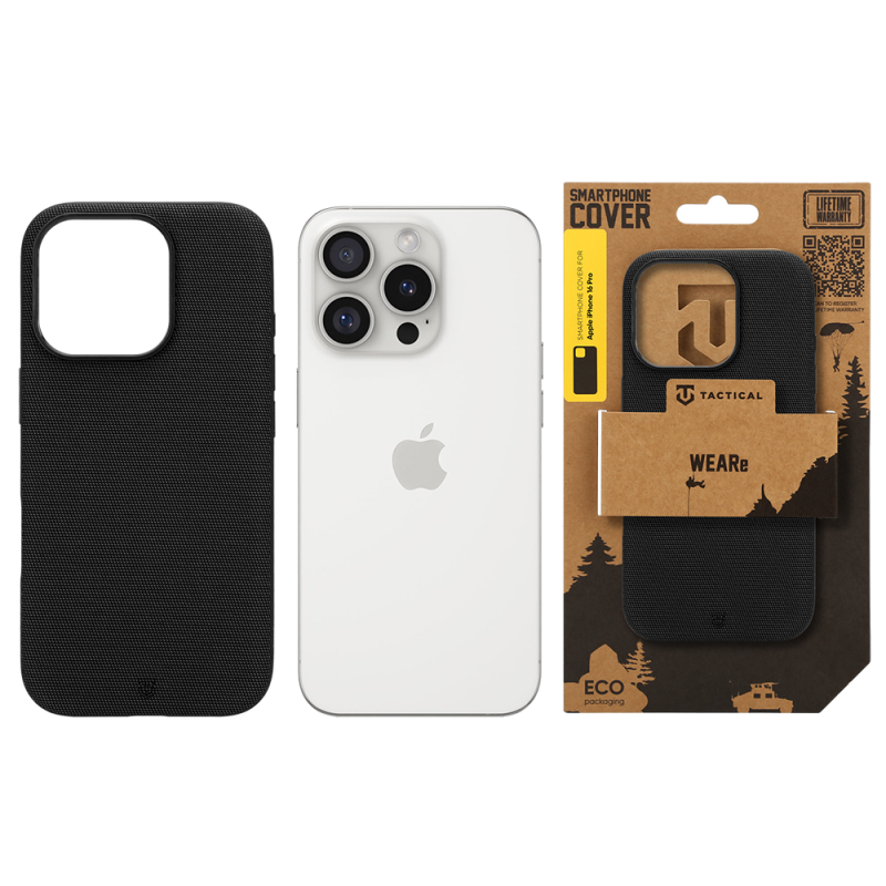 Tactical MagForce WEARe tok az Apple iPhone 16 Pro-hoz, fekete