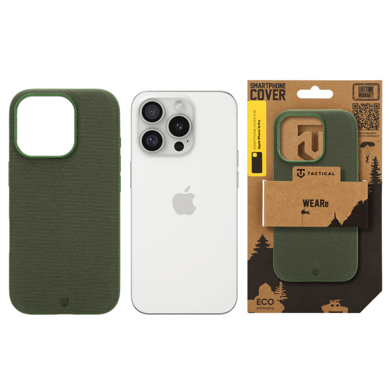 Tactical MagForce WEARe tok az Apple iPhone 16 Pro-hoz, erdőzöld