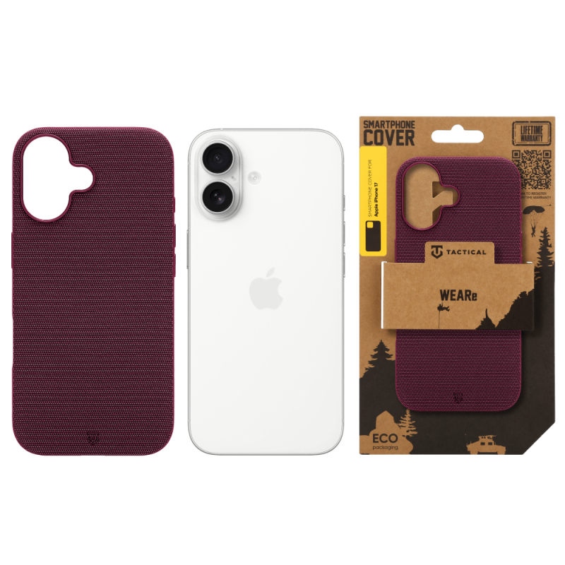 Tactical MagForce WEARe tok az Apple iPhone 17-hez, bordó