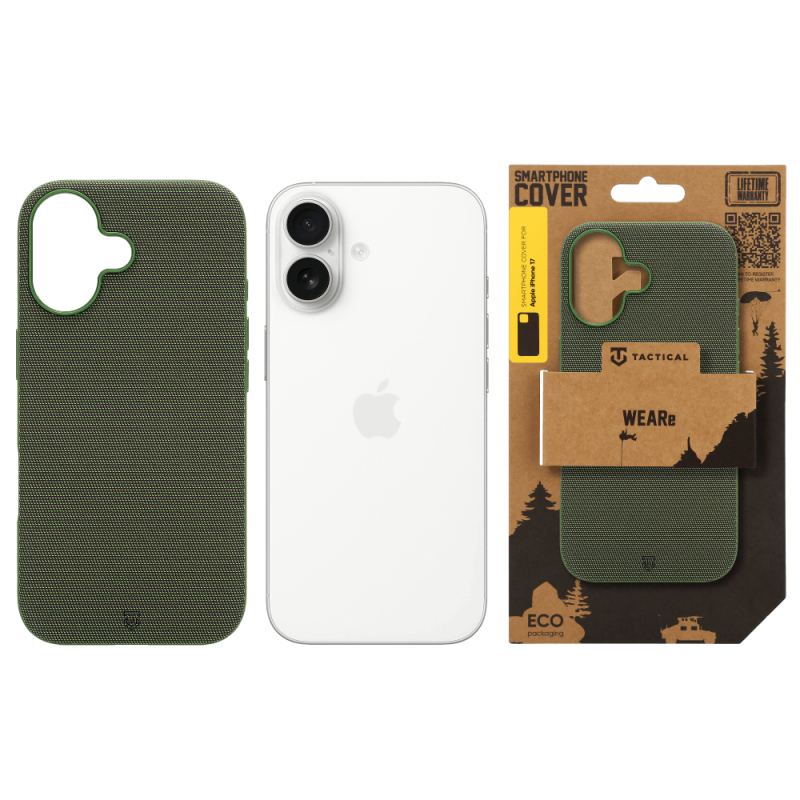 Tactical MagForce WEARe tok az Apple iPhone 17-hez, Forest Green színben