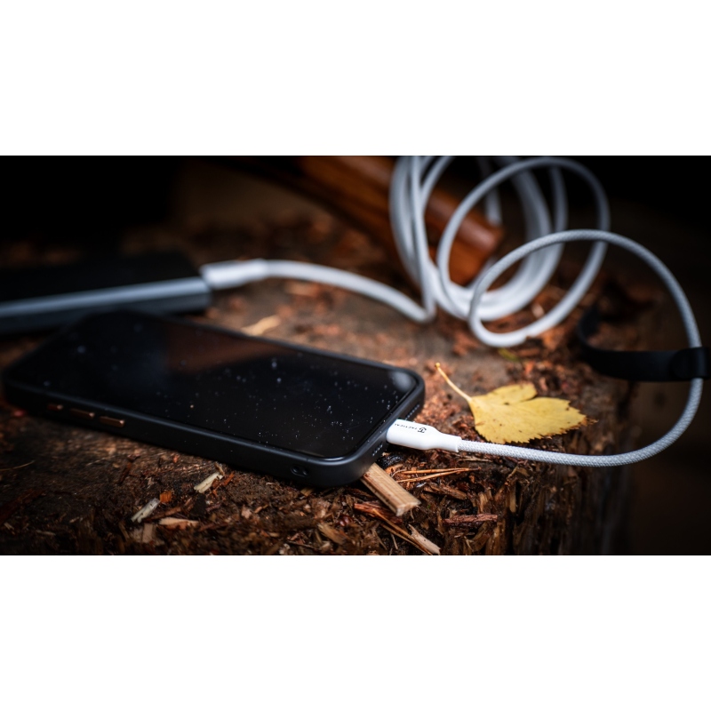 Taktikai varrószál kábel USB-A/USB-C 2m fehér