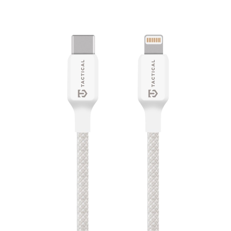 Taktikai varrásszálas kábel USB-C/Lightning 1m fehér