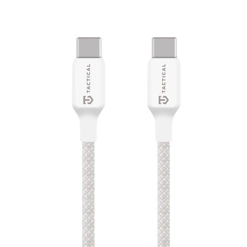 Taktikai öltés fonal kábel USB-C/USB-C 0.3m fehér