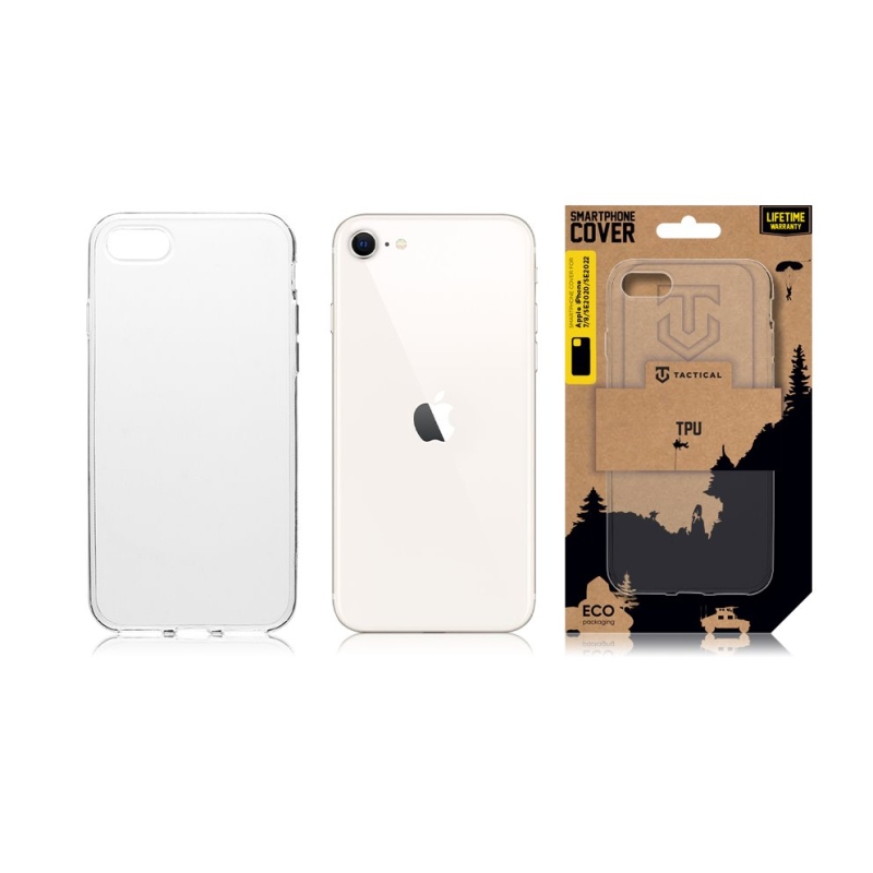 Taktikai TPU borítás Apple iPhone 7/8/SE2020/SE2022 készülékhez - átlátszó