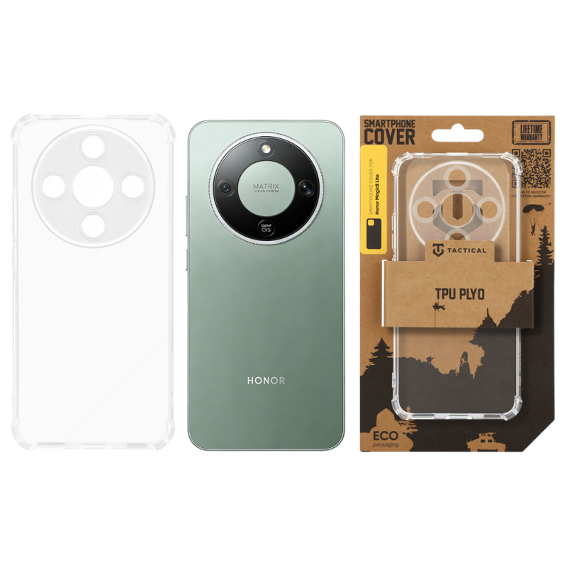 Taktikai TPU Plyo Cover for Honor Magic8 Lite átlátszó