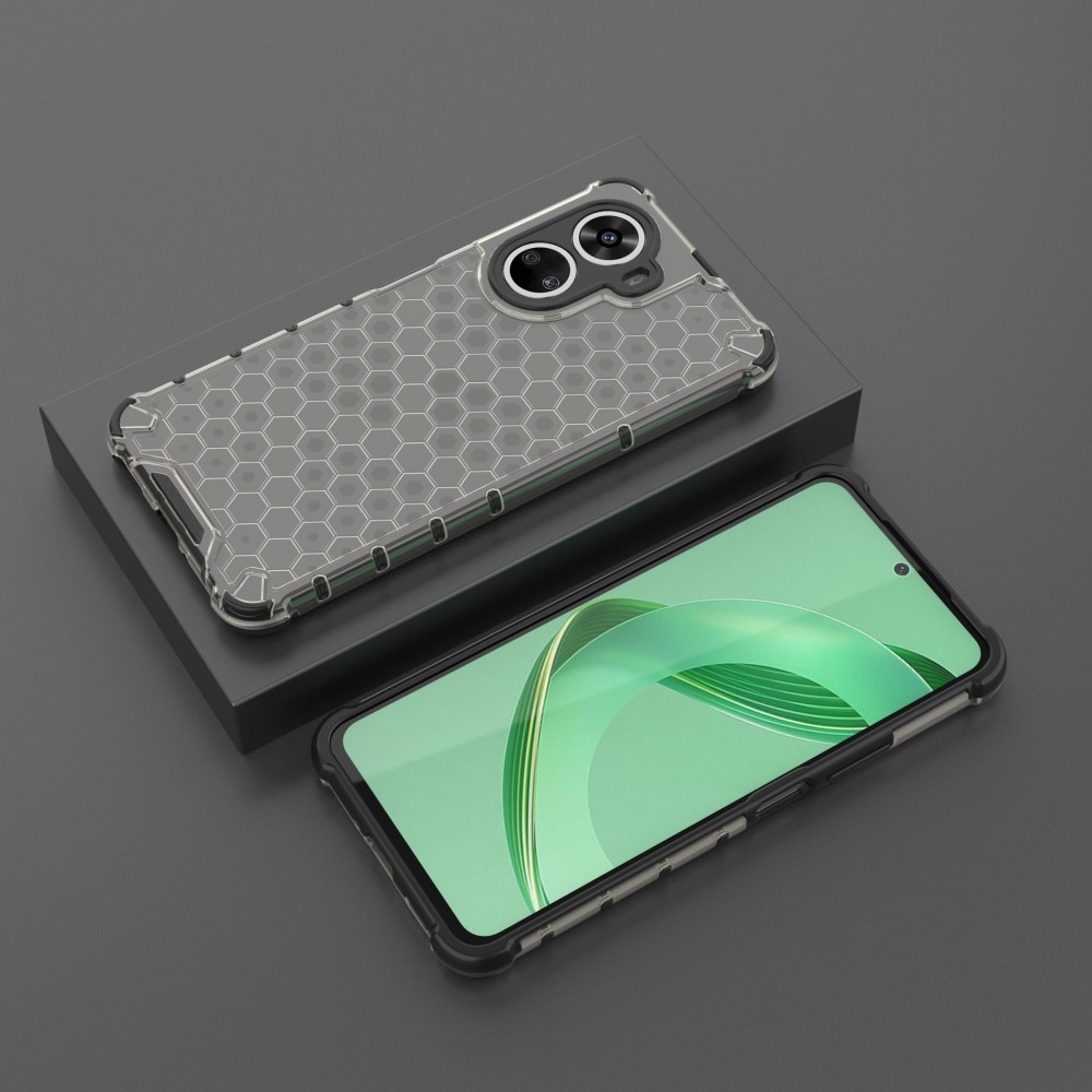 Mézédes tartós borító Huawei Nova 12 SE-hez - fekete