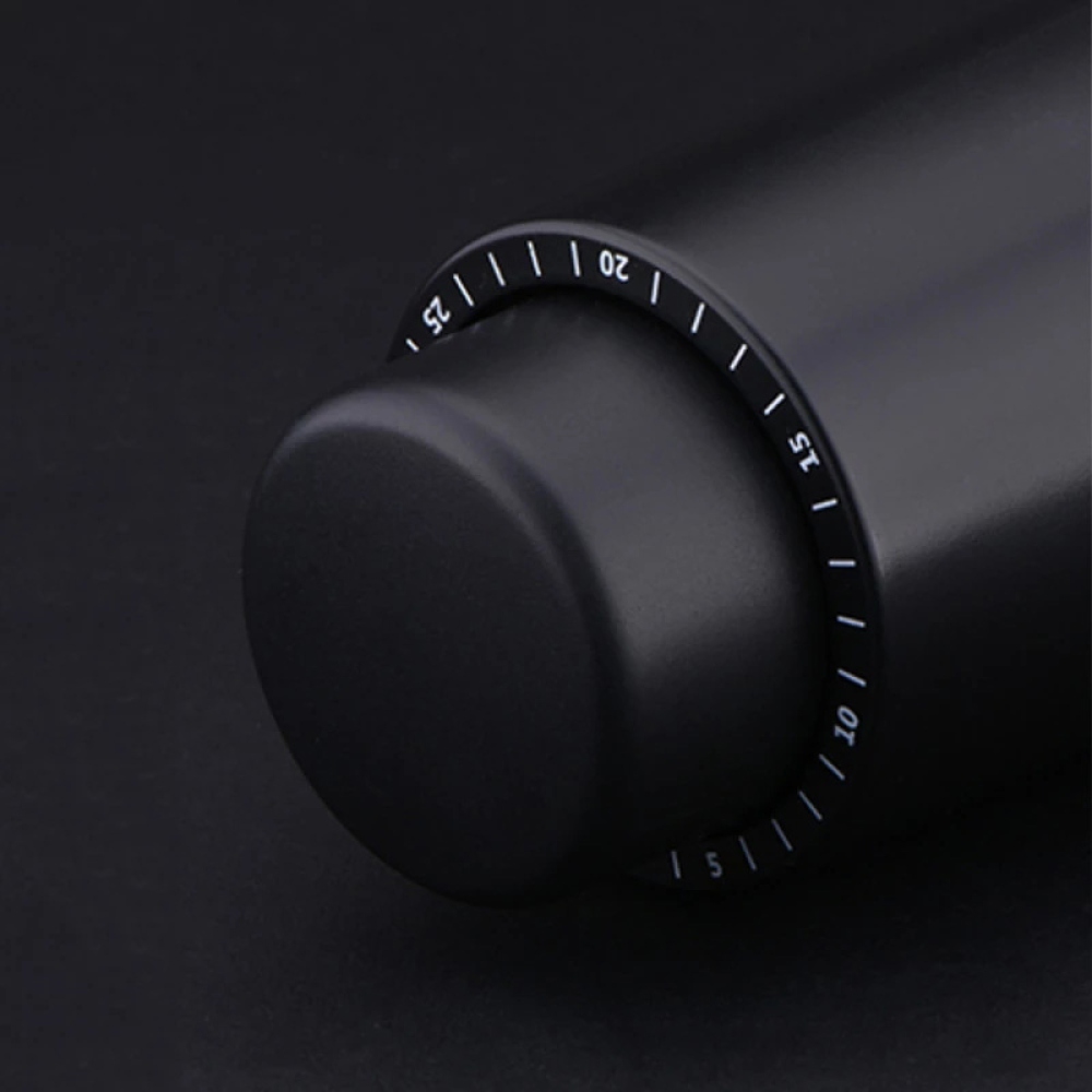 Bor- és prosecco kupak dátumjelzővel - fekete