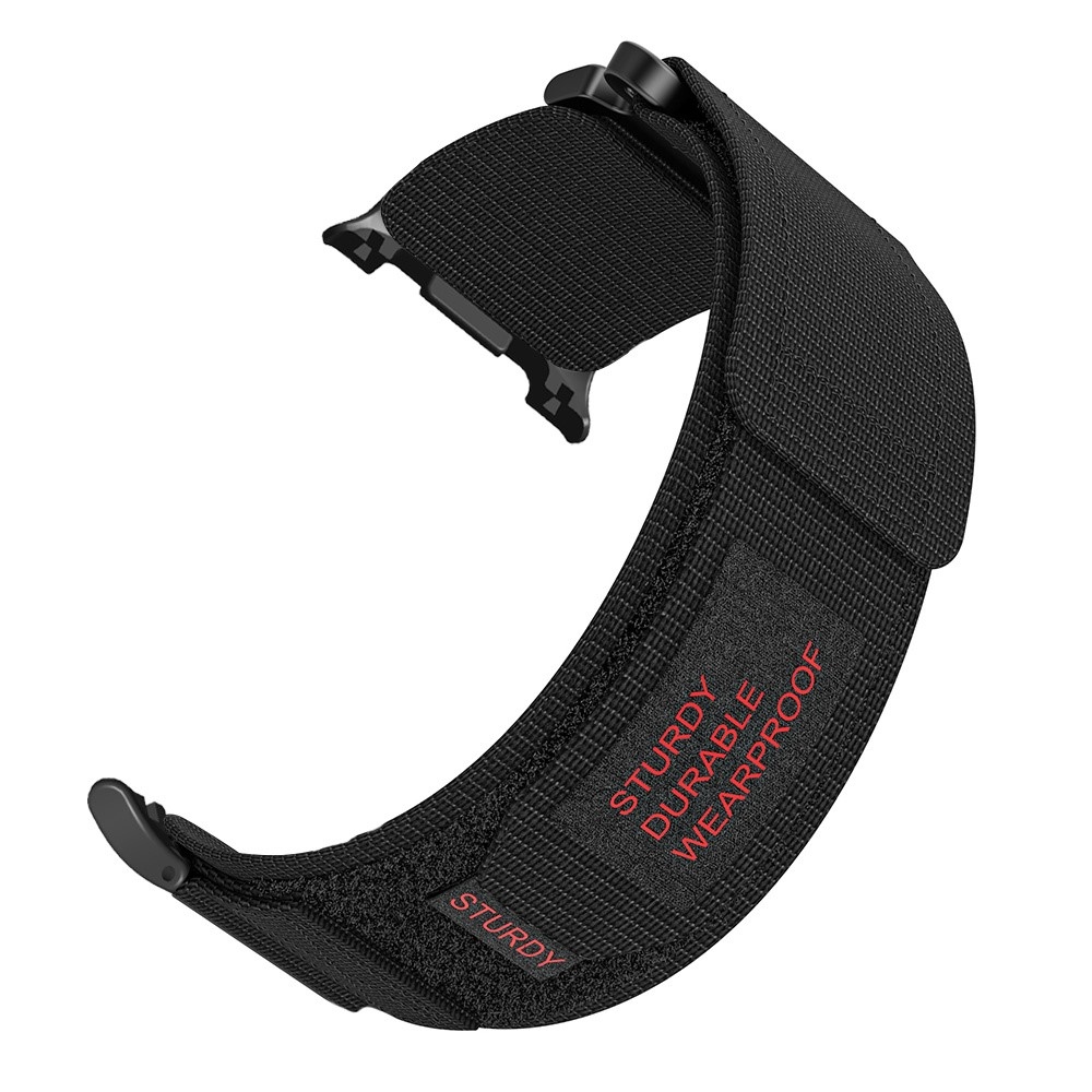 Nylon szíj a Samsung Galaxy Watch8 Classic 46 mm-es/Watch8 44 mm-es/40 mm-es modellekhez – fekete
