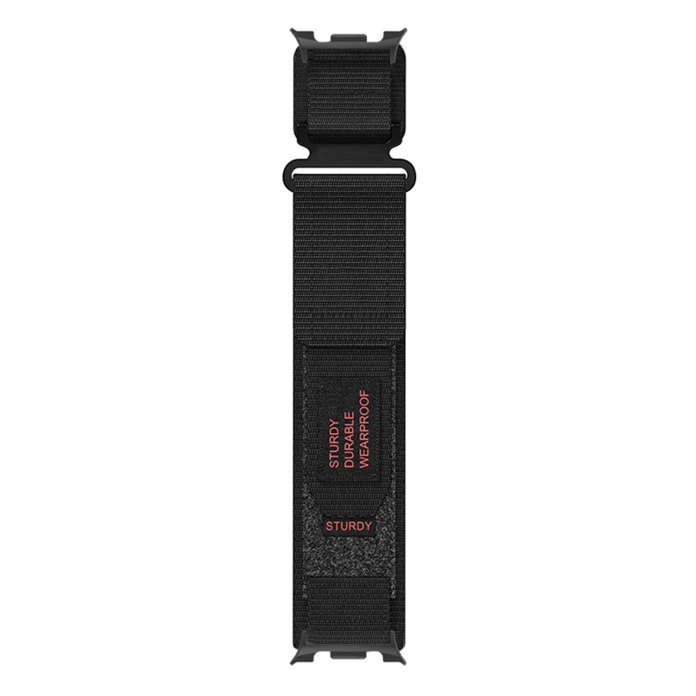 Nylon szíj a Samsung Galaxy Watch8 Classic 46 mm-es/Watch8 44 mm-es/40 mm-es modellekhez – fekete