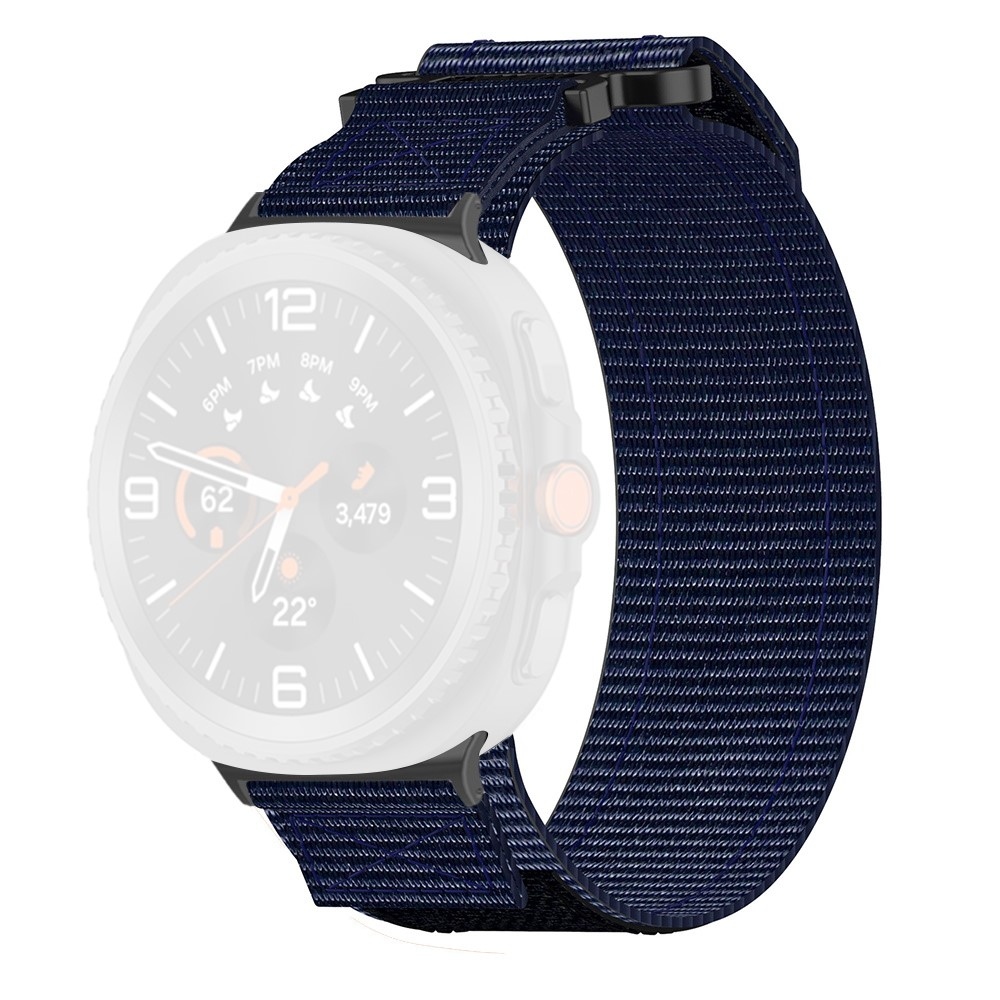 Nylon szíj a Samsung Galaxy Watch8 Classic 46 mm-es/Watch8 44 mm-es/40 mm-es modellekhez – kék