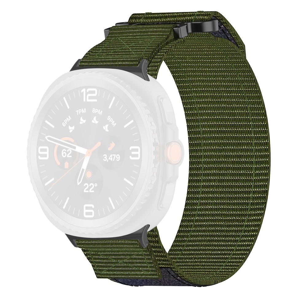 Nylon szíj a Samsung Galaxy Watch8 Classic 46 mm-es/Watch8 44 mm-es/40 mm-es modellekhez – zöld