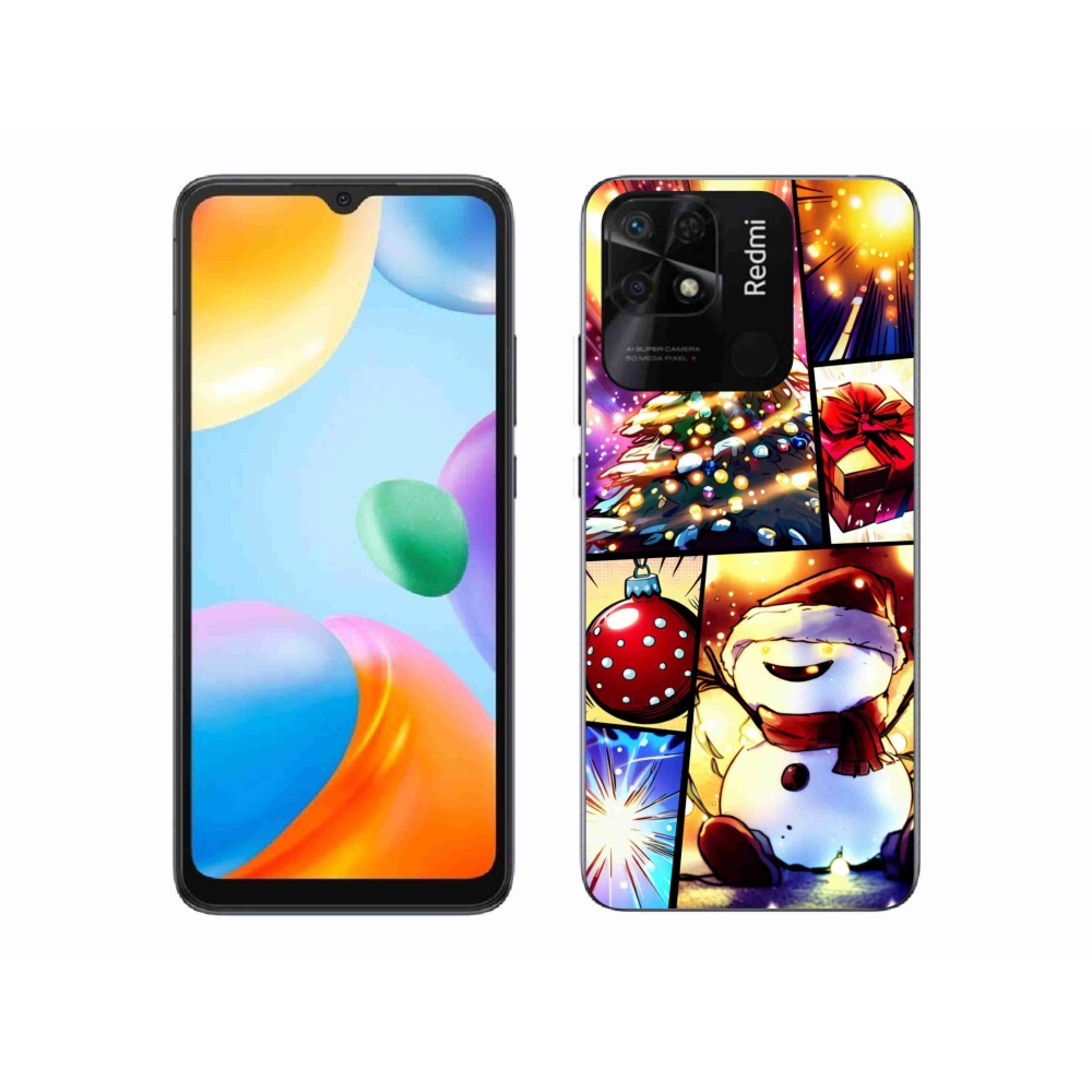 Gél borító mmCase a Xiaomi Redmi 10C-hez - karácsonyi motívumok 1