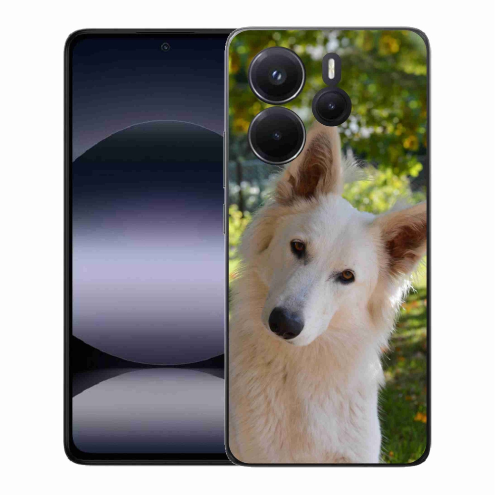 Gél borítás mmCase a Xiaomi Redmi Note 14-hez - fehér Swiss Shepherd 1
