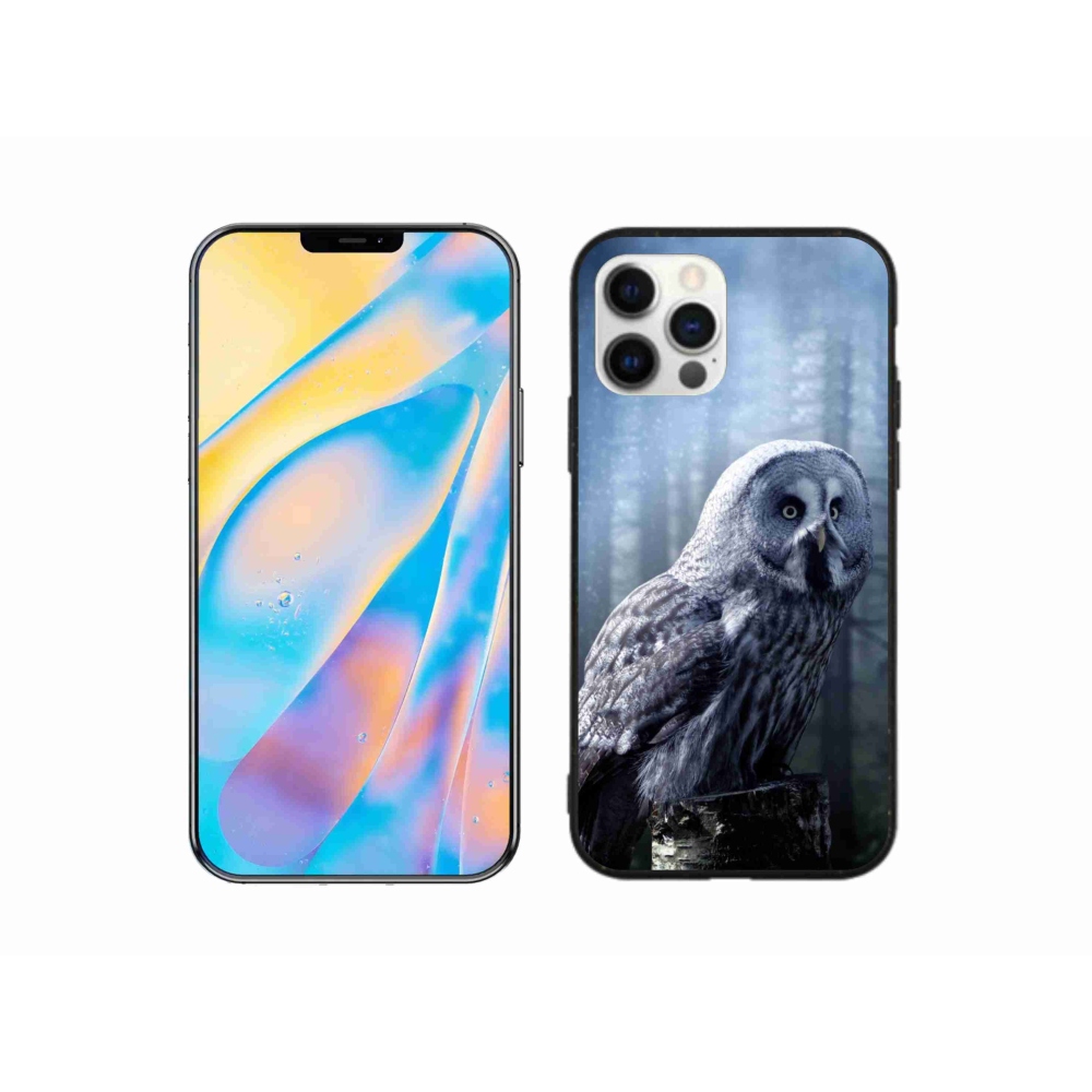Zselés borítás mmCase iPhone 12 Pro készülékhez - bagoly