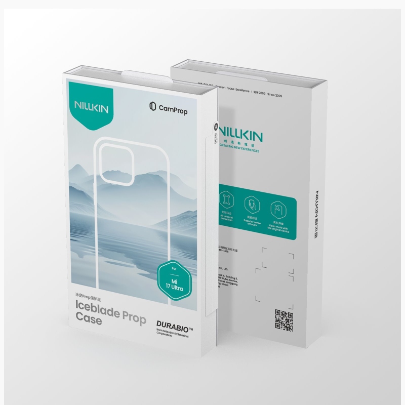 Nillkin Iceblade Prop mágneses borító a Xiaomi 17 Ultra sötét éjszakai fekete színhez