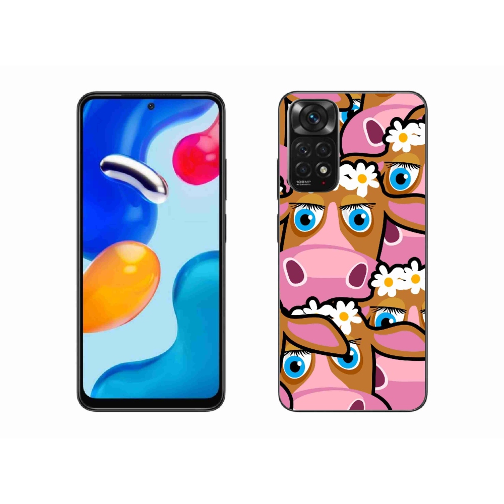 Gél borító mmCase a Xiaomi Redmi Note 11 4G-hez - rajzfilm tehenek