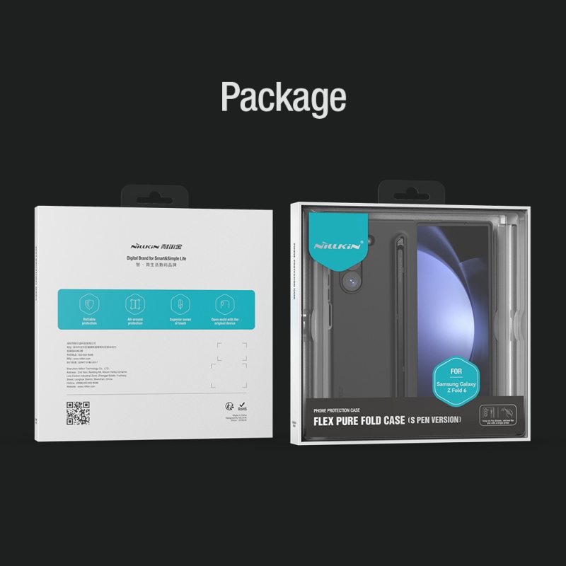Nillkin Flex Flex Pure Fold S Pen borító Samsung Galaxy Z Fold 6 Fekete