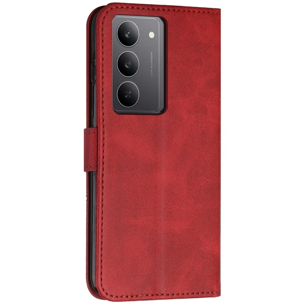 Line könyvtáska a Realme C75 készülékhez - piros