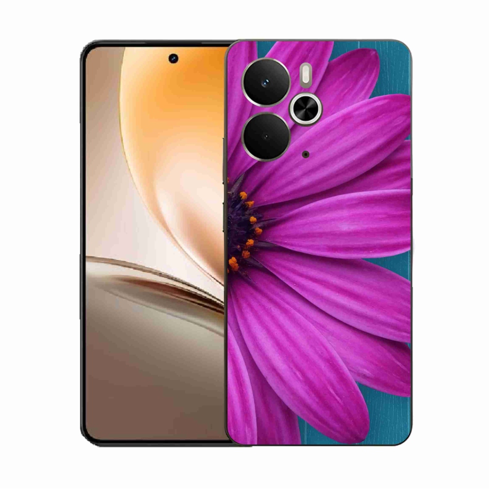 Zselés borítás mmCase a Realme 14 5G/14T 5G készülékhez - lila margaréta