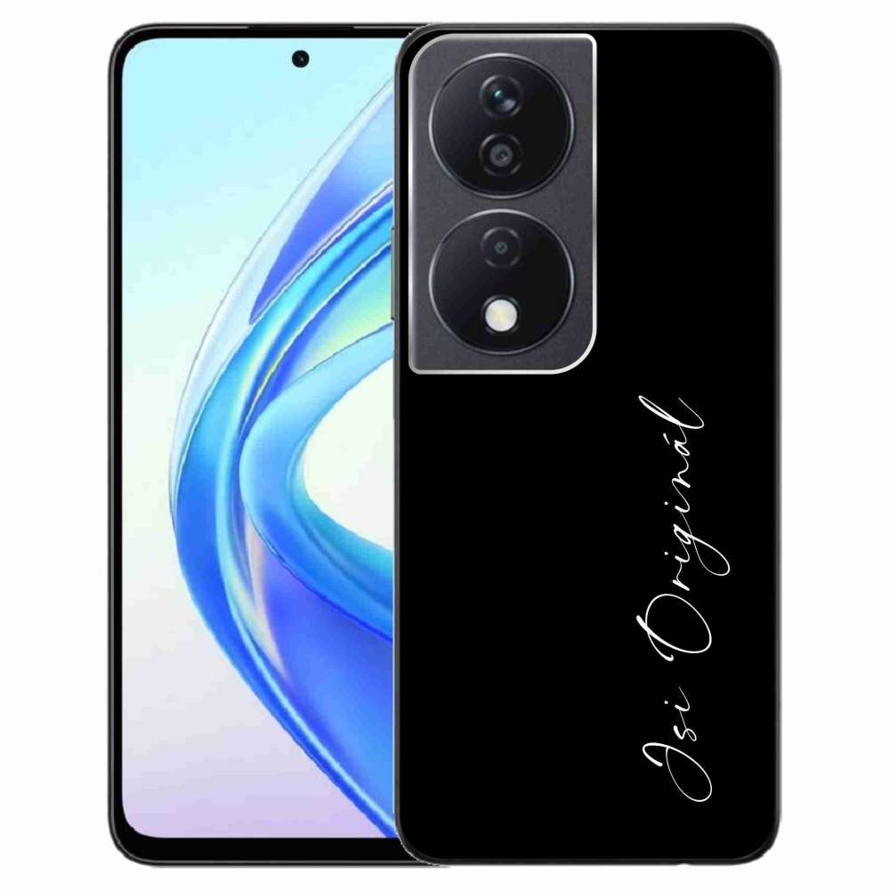 Gél borító mmCase a Honor X7b/Honor 90 Smart - te vagy az eredeti fekete háttérrel