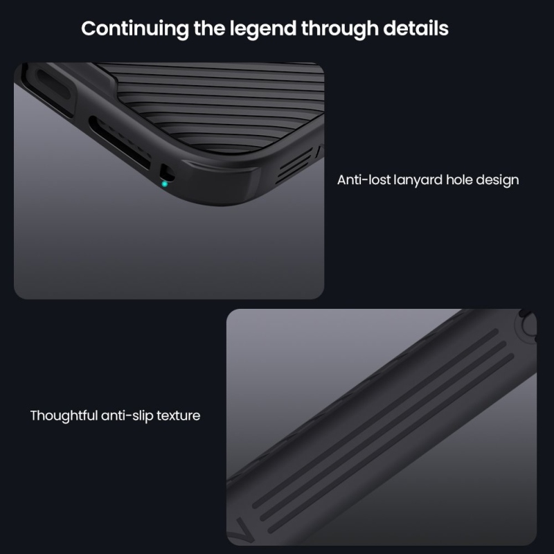 Nillkin CamShield PRO hátlap az Apple iPhone 17 Pro Max készülékhez Kék