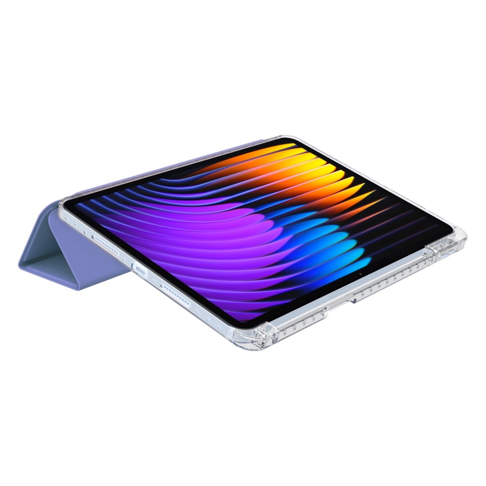 Origami intelligens pozicionáló tok Xiaomi Pad 7/7 Pro táblagéphez - sötét lila