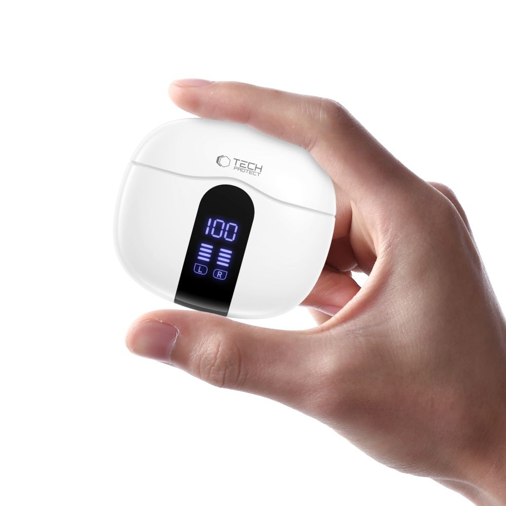 Tech-Protect UltraBoost TWS Earphone Core G2 vezeték nélküli fejhallgató - fehér