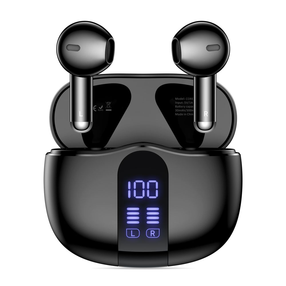 Tech-Protect UltraBoost TWS Earphone Core G2 vezeték nélküli fejhallgató - Fekete