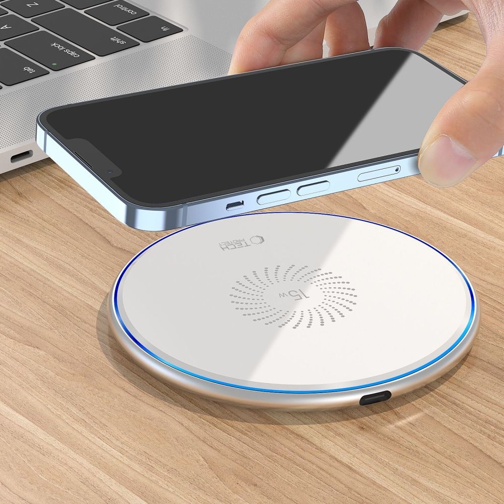 Tech-Protect C1 vezeték nélküli töltő 15W - fehér