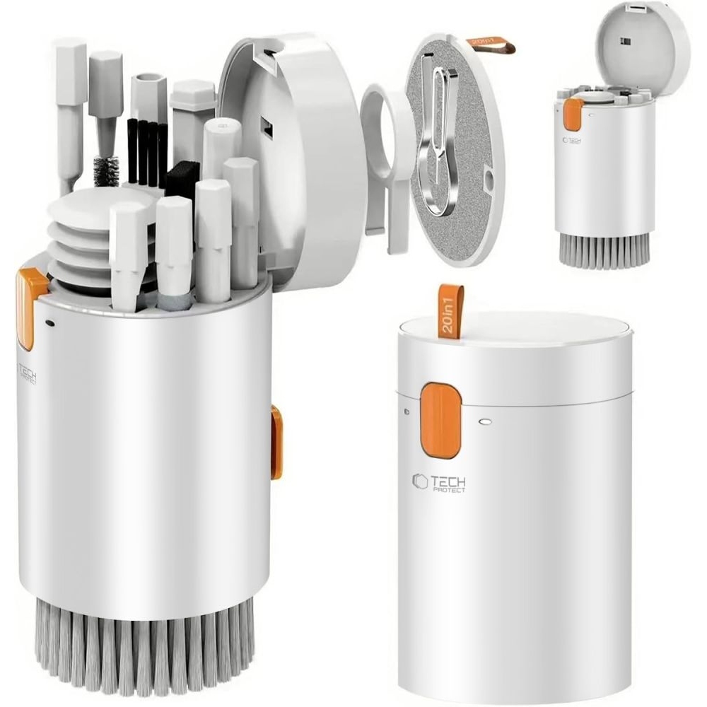 Tech-Protect CS01 20in1 tisztító készlet elektronikához - fehér