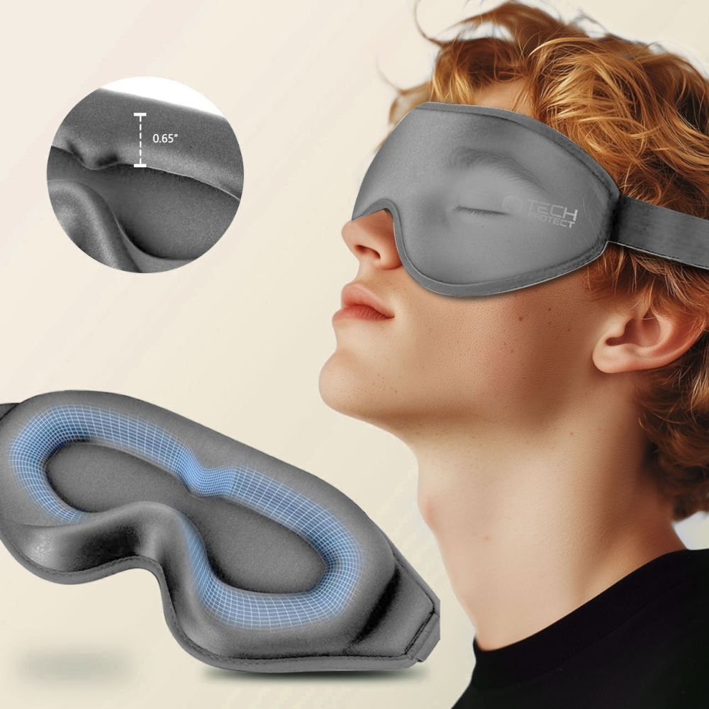 Tech-Protect EyeShade 3D alvómaszk - szürke