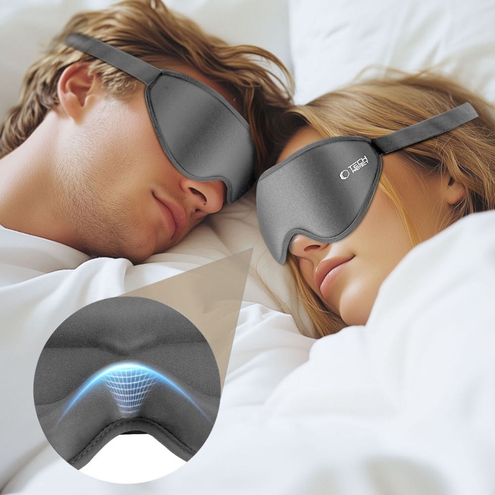 Tech-Protect EyeShade 3D alvómaszk - szürke
