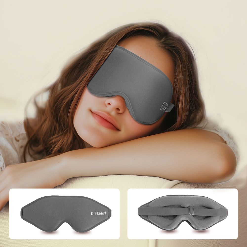 Tech-Protect EyeShade 3D alvómaszk - szürke