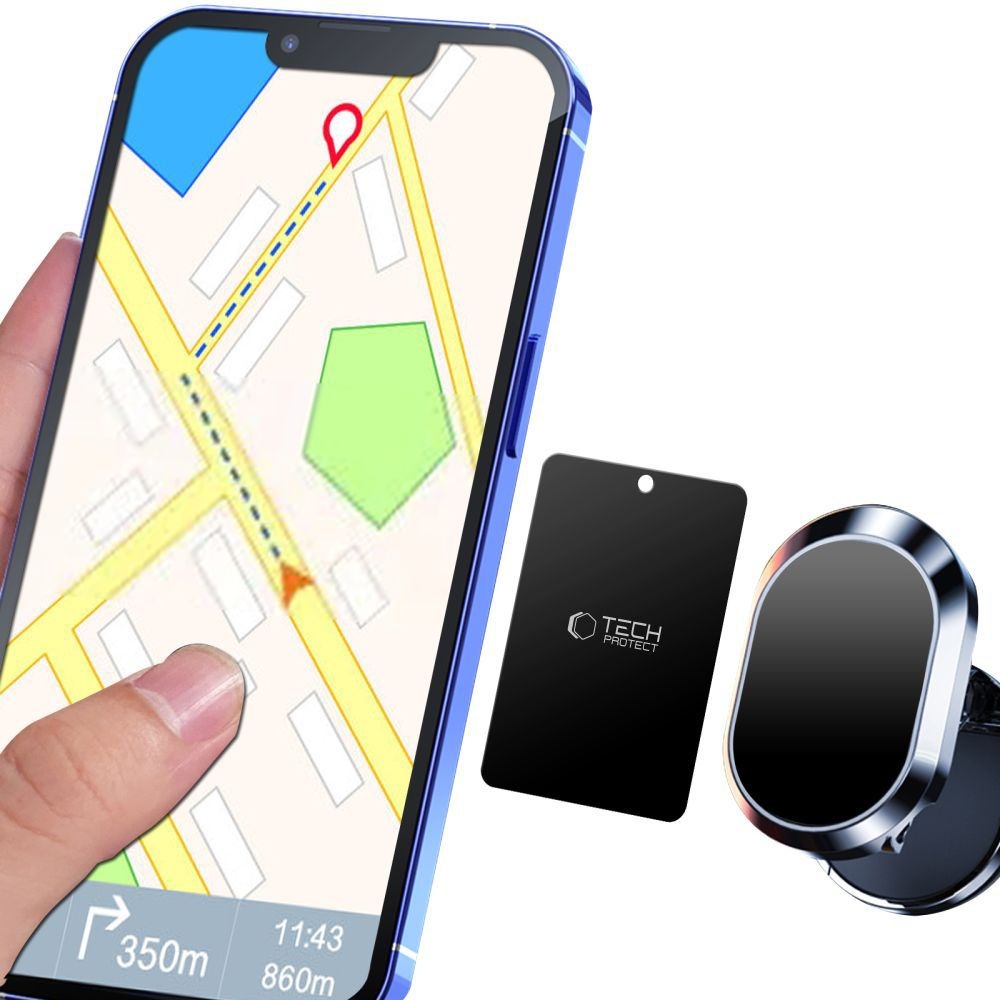Tech-Protect fémlemez mágneses autós tartóhoz (4 db) - fekete