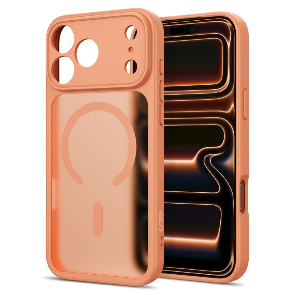 Tech-Protect BasicMag tok MagSafe-vel az iPhone 17 Pro Max/18 Pro Max-hoz – narancssárga