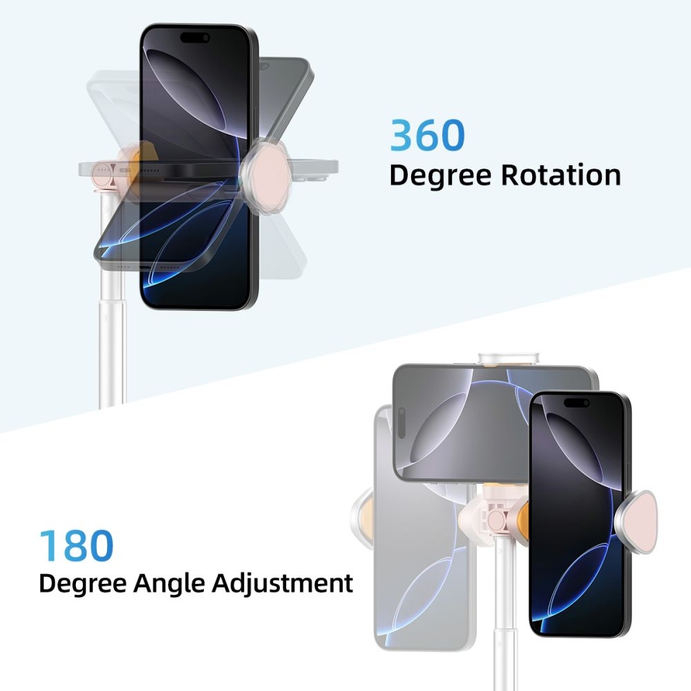 Tech-Protect L09S Bluetooth teleszkópos szelfibot állvánnyal - rózsaszín