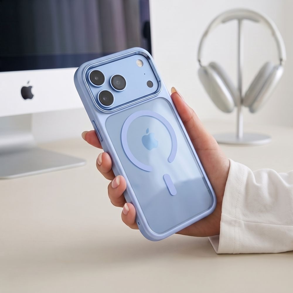 Tech-Protect Magmat MagSafe CC tok iPhone 17 Pro/18 Pro-hoz – világoskék