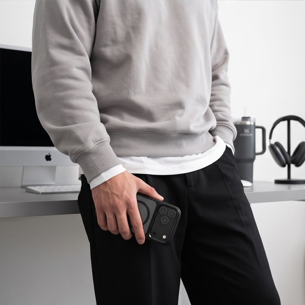 Tech-Protect Magmat MagSafe CC tok iPhone 17 Pro Max/18 Pro Max készülékekhez – fekete