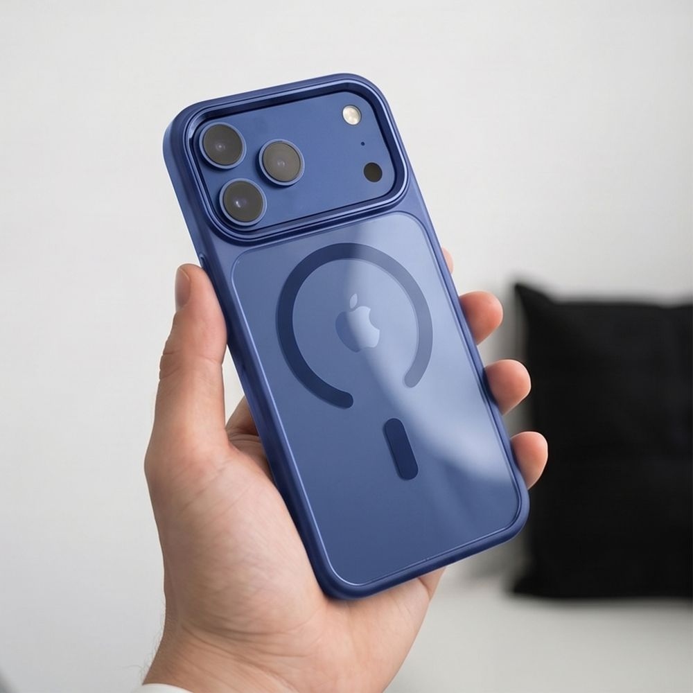 Tech-Protect Magmat MagSafe CC tok iPhone 17 Pro Max/18 Pro Max készülékekhez – sötétkék