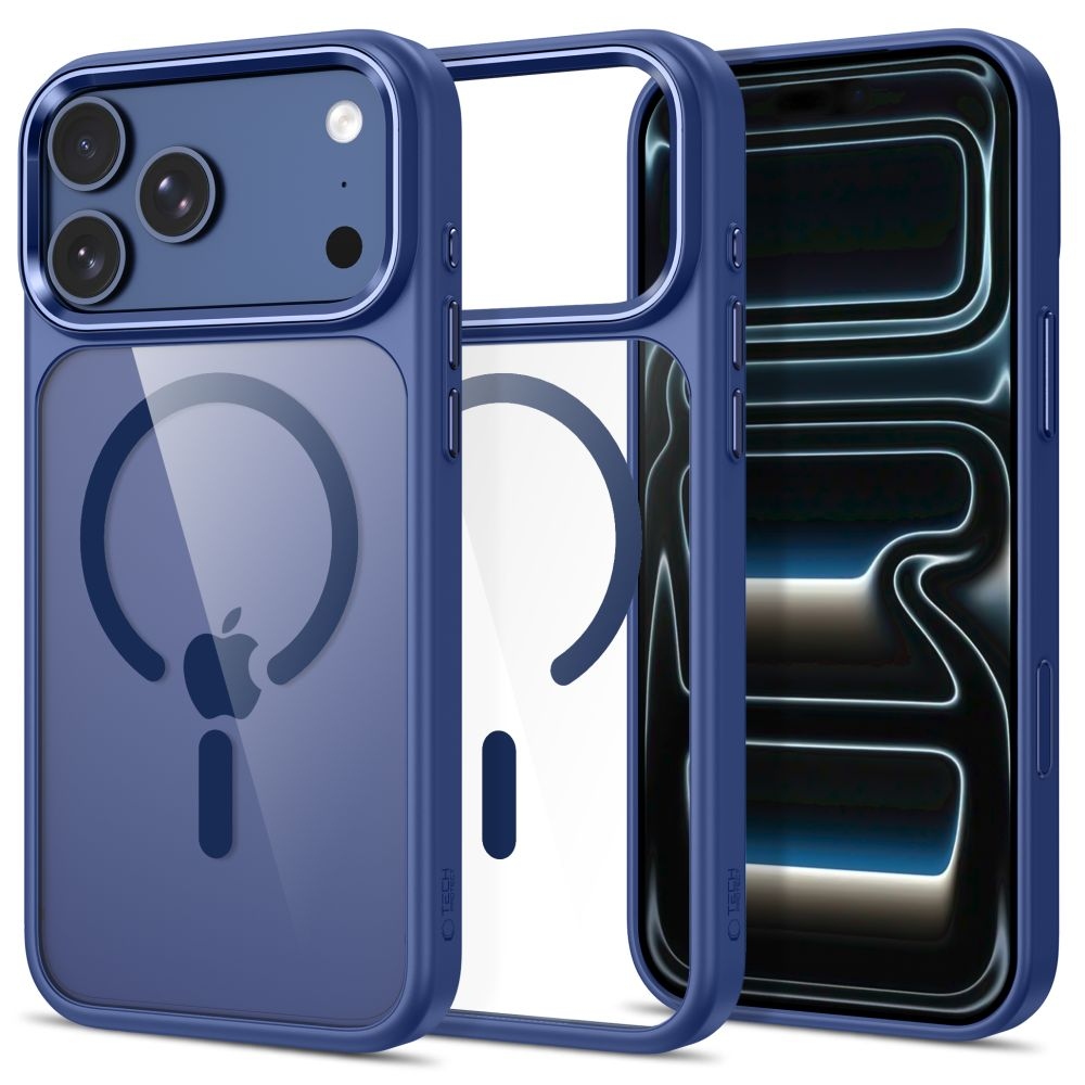 Tech-Protect Magmat MagSafe CC tok iPhone 17 Pro Max/18 Pro Max készülékekhez – sötétkék
