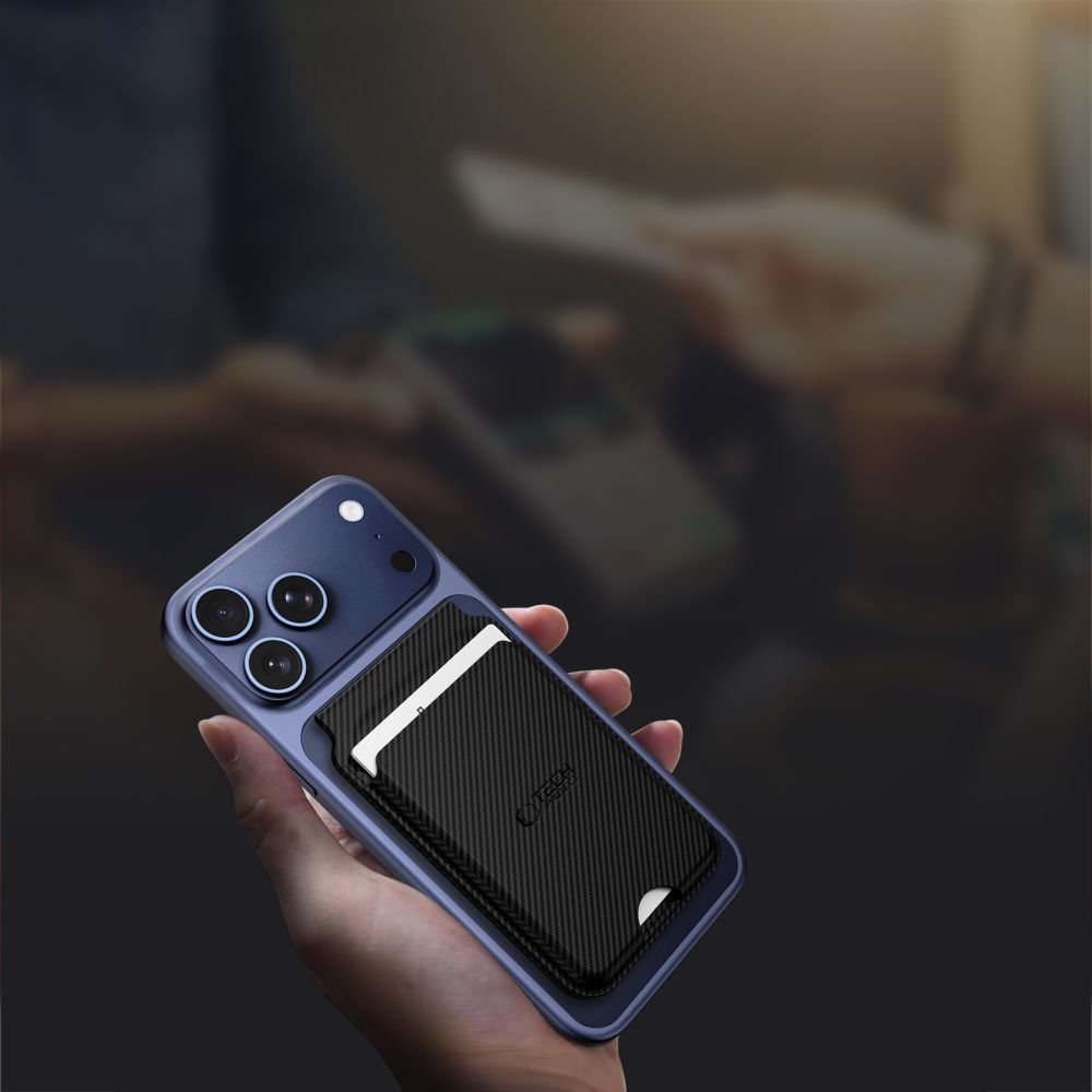 Tech-Protect Magsafe univerzális mágneskártyatartó - szénszálas